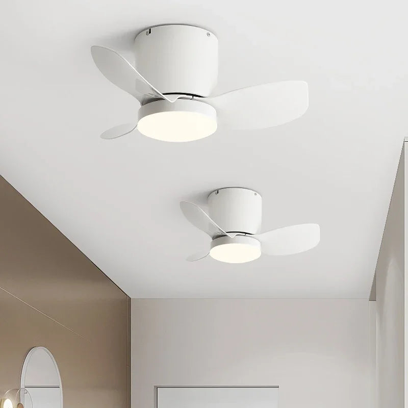 Afralia™ Mini Ceiling Fan Light: Modern Style for Bedroom, Study, Aisle, Balcony, and Dressing Room