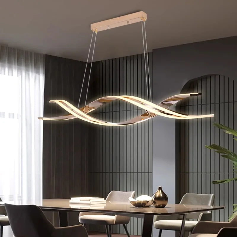 Afralia™ Modern LED Chandeliers Pendant Light Lamps for Living and Dining Room