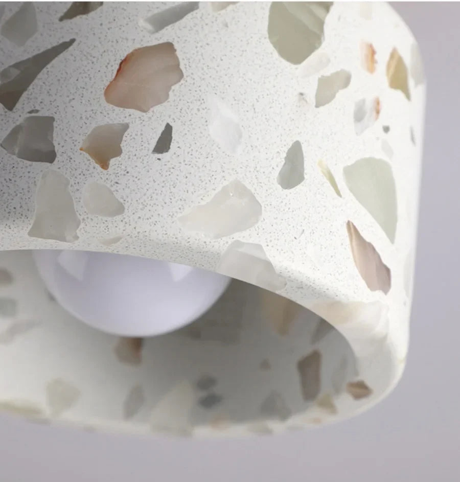 Afralia™ Wabi Sabi LED Ceiling Lights for Corridor, Stair, Restaurant, Terrazzo, Marble Stone & Wood