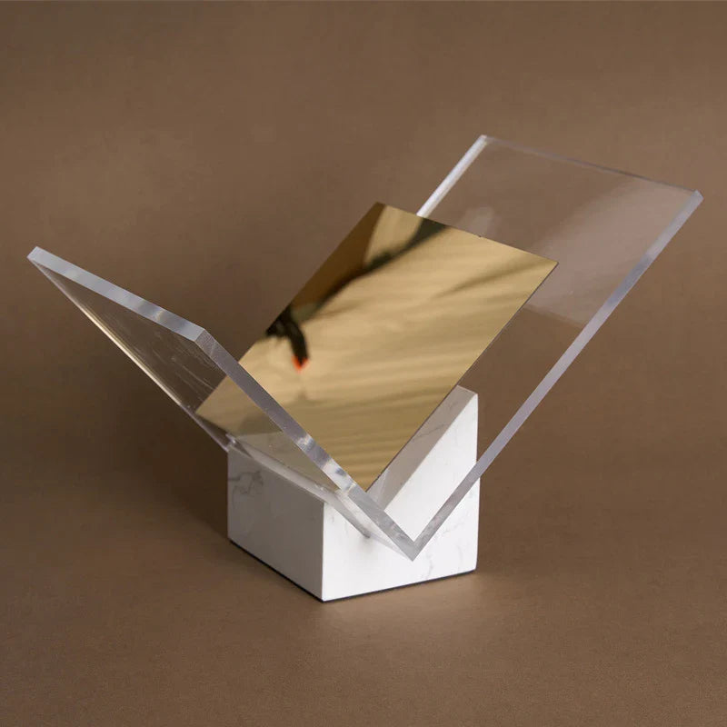 Afralia™ Marble & Acrylic Book Stand: Elegant Display for Books, Magazines, and Textbooks