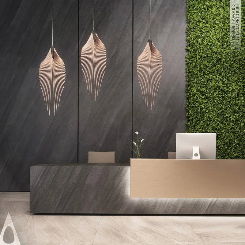 Afralia™ Leaf Chandelier LED Pendant Light Modern Minimalist Hanging Lamp for Home Decor