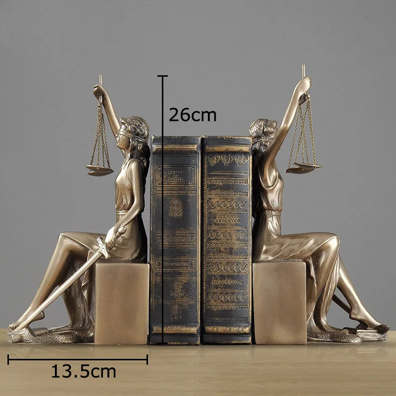 Afralia™ Justice Goddess Resin Sculpture - Room Aesthetic Decor