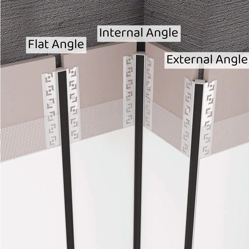 Afralia™ Black LED Aluminum Profile for Invisible Ceiling Light Strip Bar