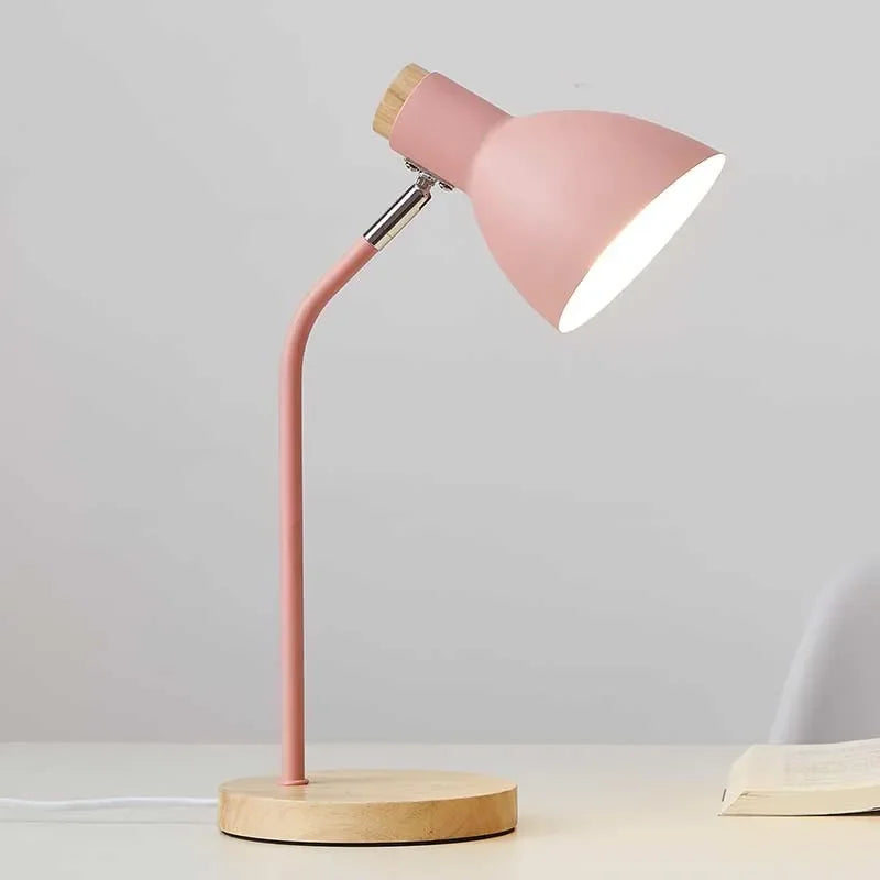 Afralia™ Wood LED Desk Lamp: Nordic Flex Light for Reading & Living Room