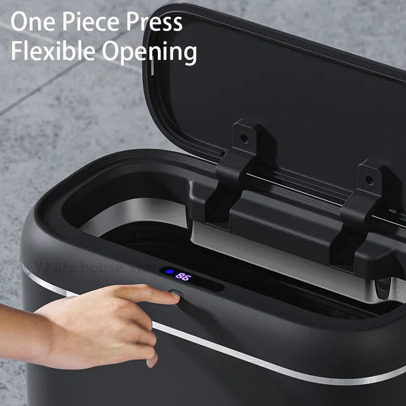Afralia™ Automatic Sensor Trash Can for Smart Home & Kitchen