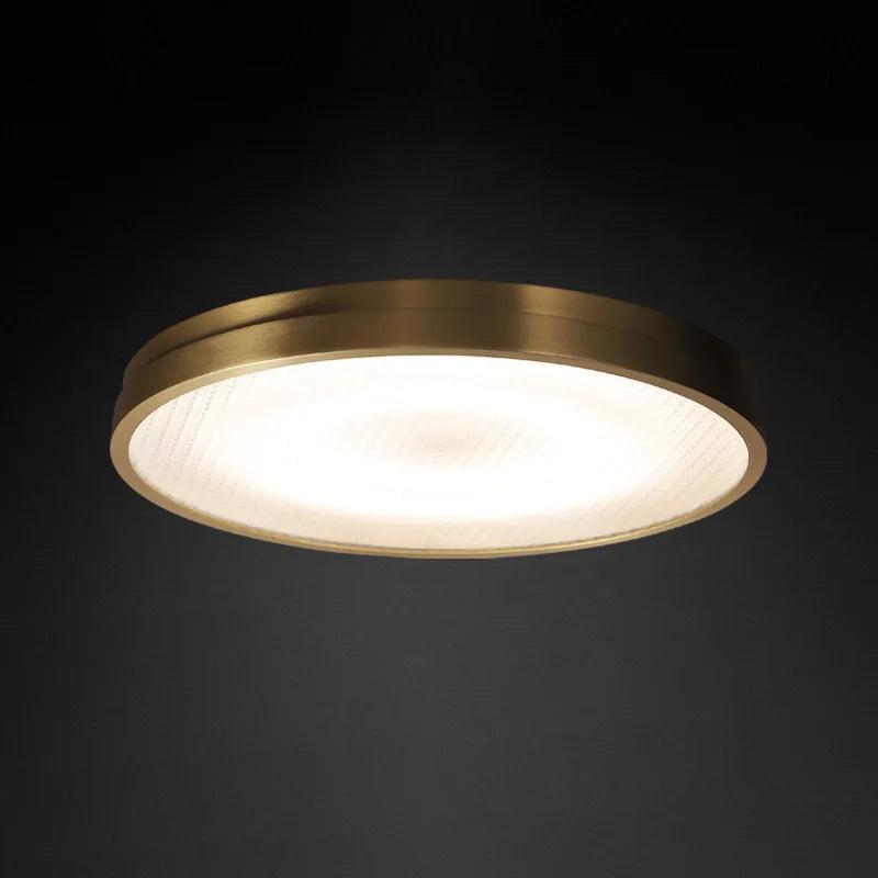 Afralia™ Copper Ceiling Lamp: Modern Round Surface Mounted Lighting for Bedroom