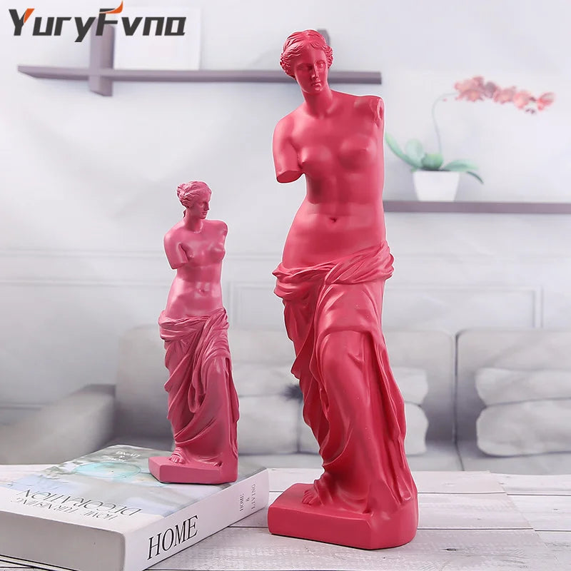 Afralia™ Venus de Milo Greek Figurine Sculpture Office Desk Decoration