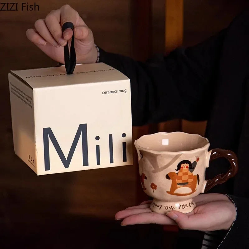 Fairy Tale Ceramic Mug Set by Afralia™