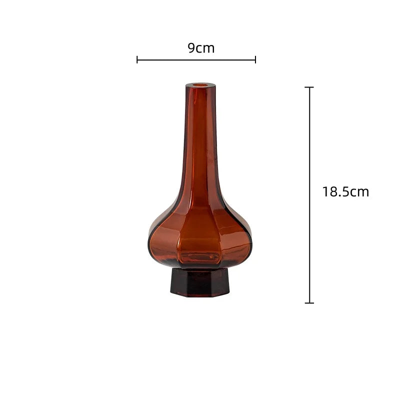 Afralia™ Green Glass Geometry Vase Hydroponics Terrarium Home Decoration Accessory