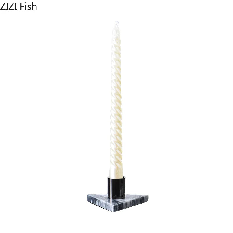 Afralia™ Marble Candle Holder: Romantic Table Decoration & Wax Melt Burner
