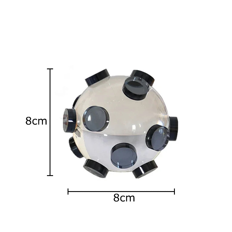 Afralia™ Virus Cell Model Crystal Ball Sculpture Room Decor