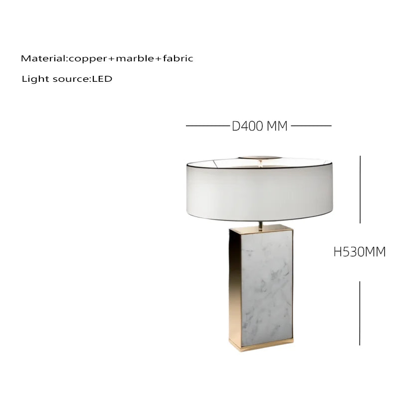 Afralia™ Marble Table Lamps: High-End LED Luxury Desk Lights for Home Decor