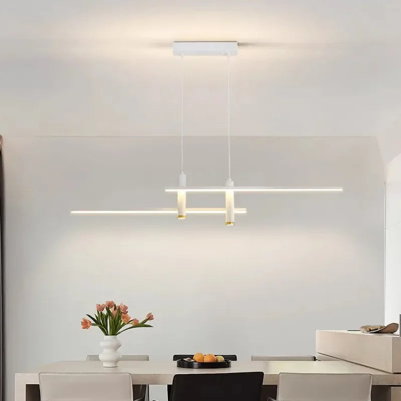 Afralia™ Minimalist Dining Room LED Chandelier Pendant Lights