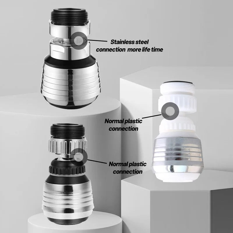 Afralia™ 360° Dual Mode Kitchen Faucet Aerator Water Filter Diffuser Nozzle