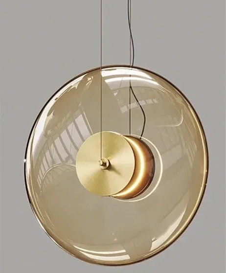 Afralia™ Nordic Glass Pendant Lamp for Bedroom Living Room Ceiling Chandelier Fixture