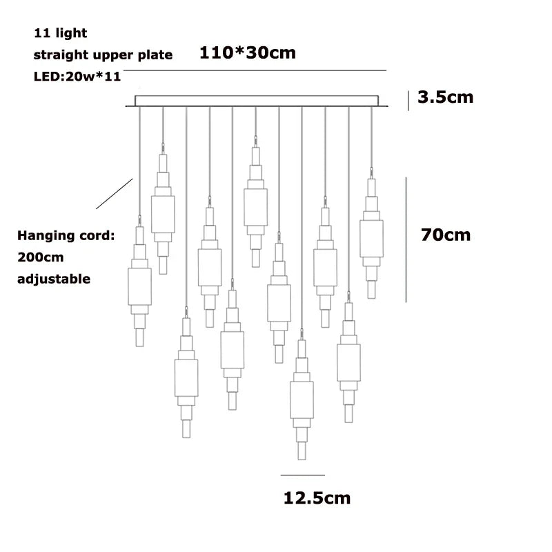 Afralia™ Veined Marble Chandelier Hand-Carved Alabaster Pendant Light