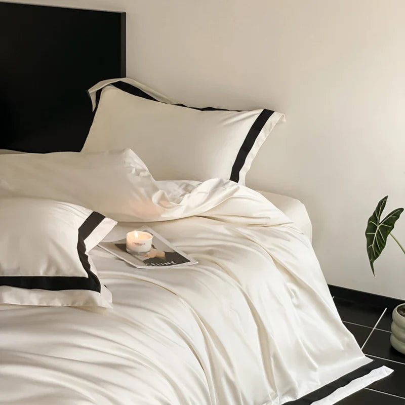 Afralia™ Luxury Long Staple Cotton Hotel Bedding Set - Queen/King Size
