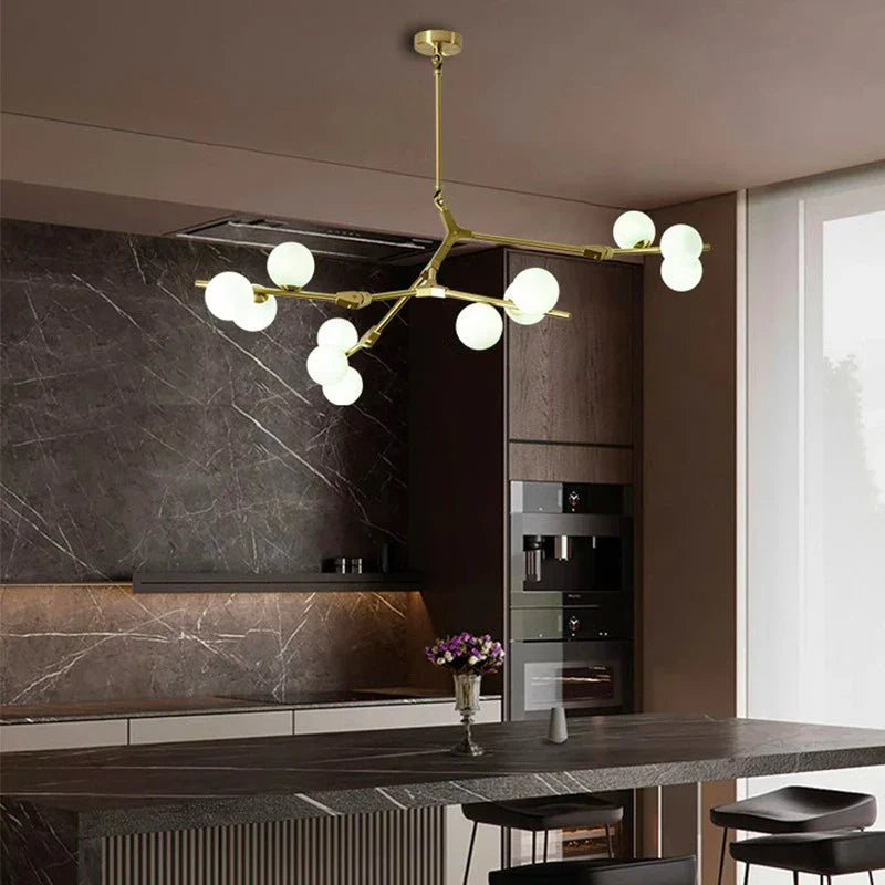 Afralia™ Modern LED Pendant Light Chandeliers for Living Room and Dining Room