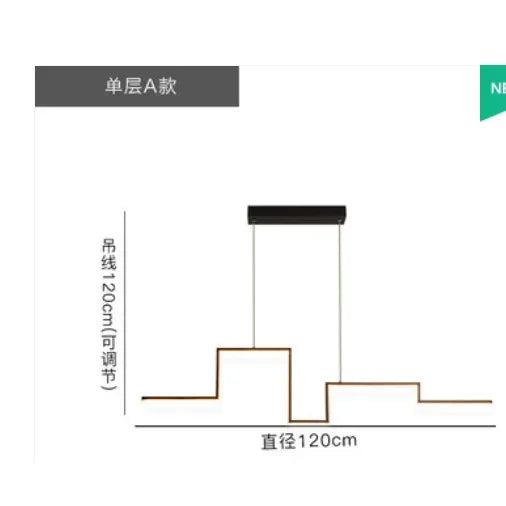 Afralia™ Nordic Black LED Chandelier Lighting for Living Dining Room Kitchen Office Island