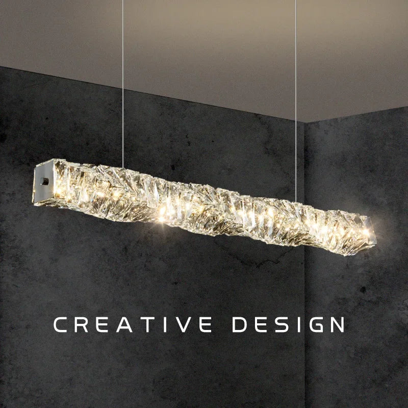 Afralia™ Modern Crystal LED Ceiling Chandelier for Luxury Living Room Décor