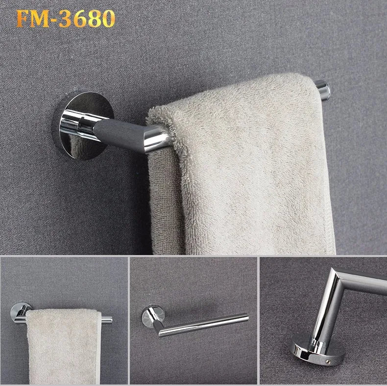 Afralia™ Square Towel Hook Bar Holder for Bathroom and Kitchen