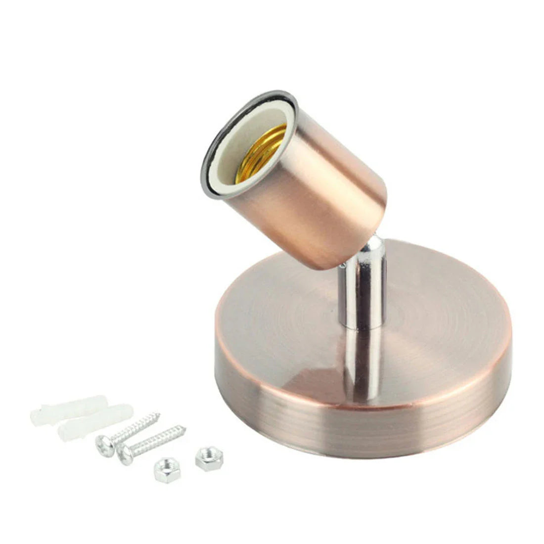 Afralia™ Metal Wall Lamp Base Socket Holder for Edison Incandescent Light Bulb