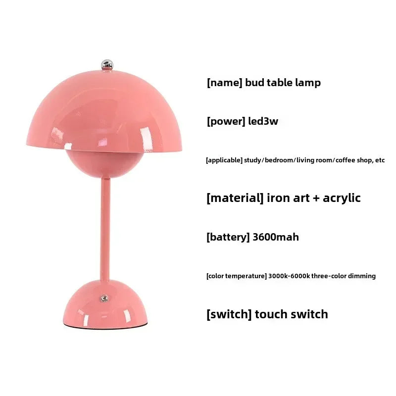 Afralia™ LED Decorative Table Lamp - 3 Color Charging Atmosphere Light