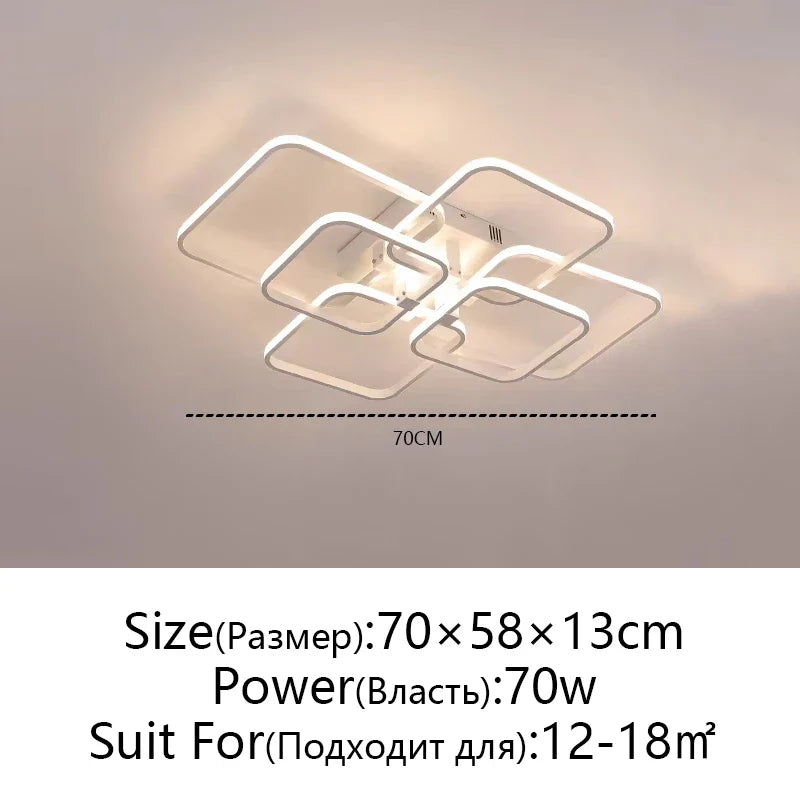Afralia™ LED Ceiling Light: Modern Dimmable Fixture for Home Living Room, Bedroom, Dining Room