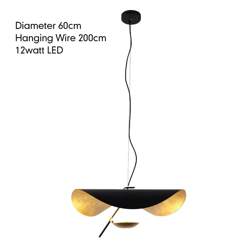 Afralia™ Nordic-Style Black LED Pendant Chandelier for Kitchen Dining Room Décor
