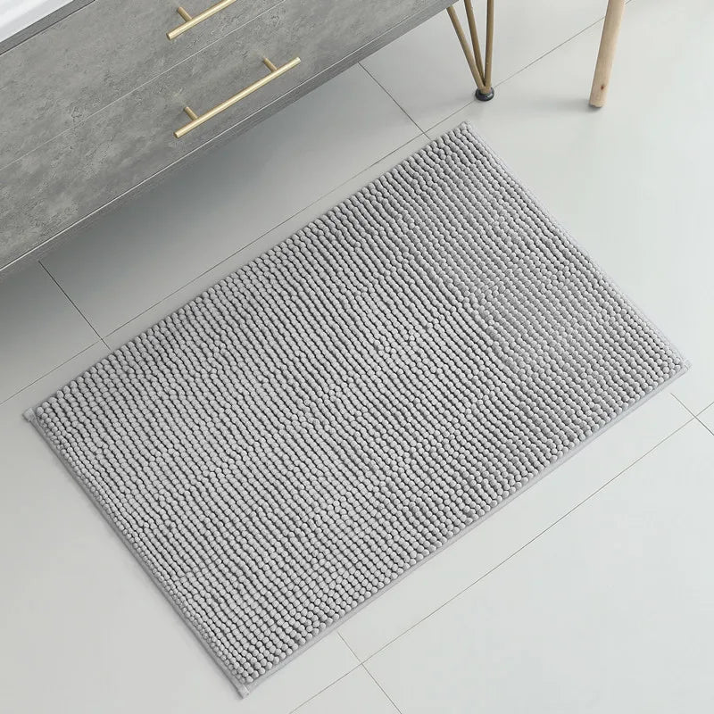 Afralia™ Soft Anti-Skid Bathroom Mat, Absorbent & Quick Drying Chenille Carpet