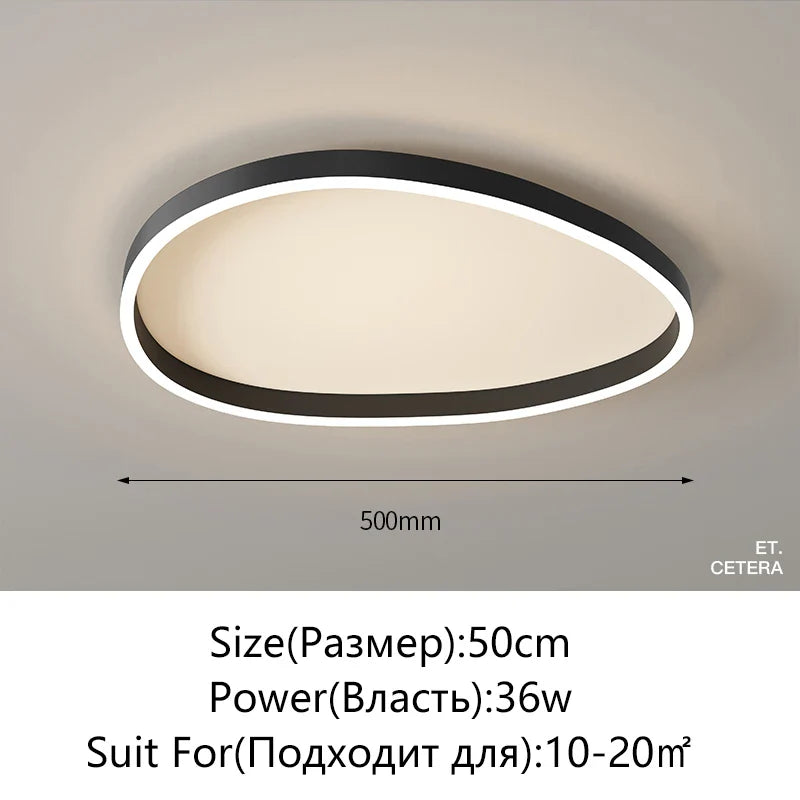 Afralia™ Modern Brushed Rings LED Chandelier Ceiling Light for Living Room Bedroom