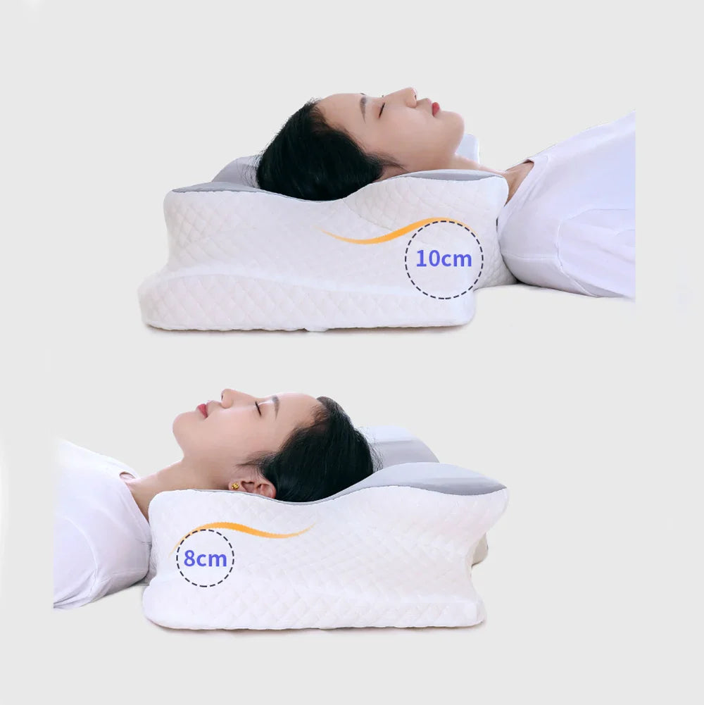 Afralia™ Memory Foam Butterfly Neck Pillow for Pain Relief and Relaxation