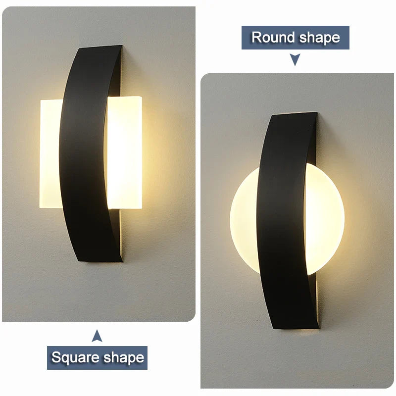 Afralia™ Modern Acrylic LED Wall Lights for Living Room Bedroom Staircase Corridor Lighting