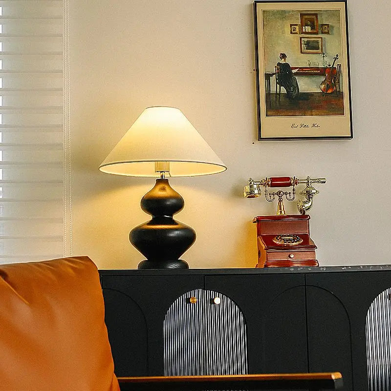 French Retro Medieval Bedside Table Lamp by Afralia™ – Creative Wabi-Sabi Zen Décor