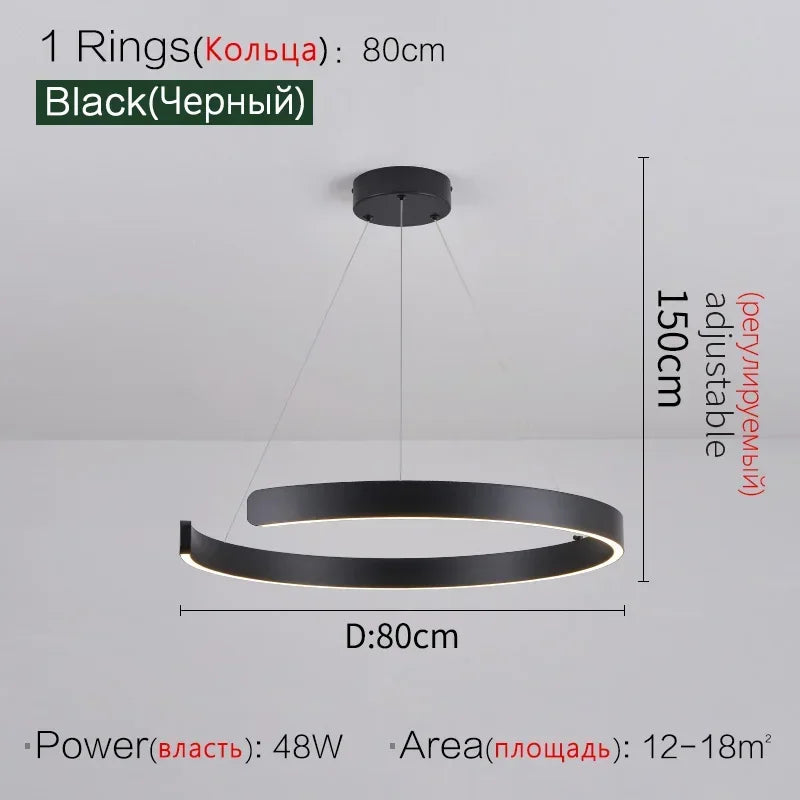 Afralia™ Modern LED Pendant Lights for Home Decor and Lighting Fixtures