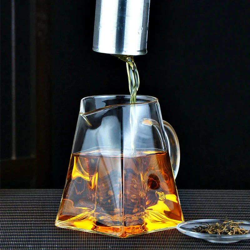 Afralia™ Glass Tea Pot with Stainless Steel Infuser