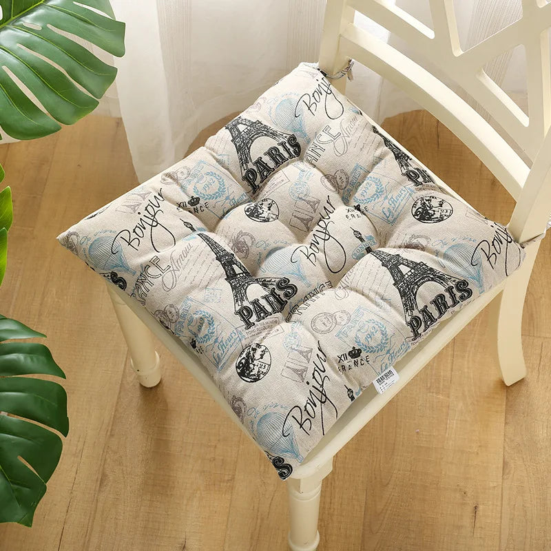 Afralia™ Square Cotton Upholstery Chair Cushion for Office, Home, Car, Garden, or Lounge