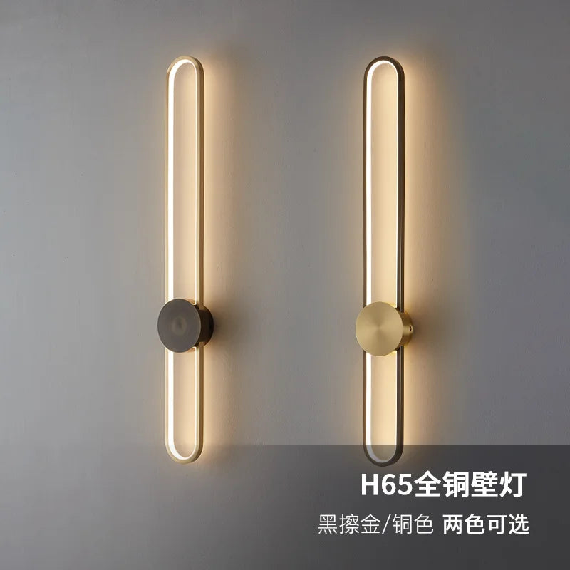 Afralia™ Luxury Long Strip Wall Lamp - Bedroom & Living Room Elegant Lighting