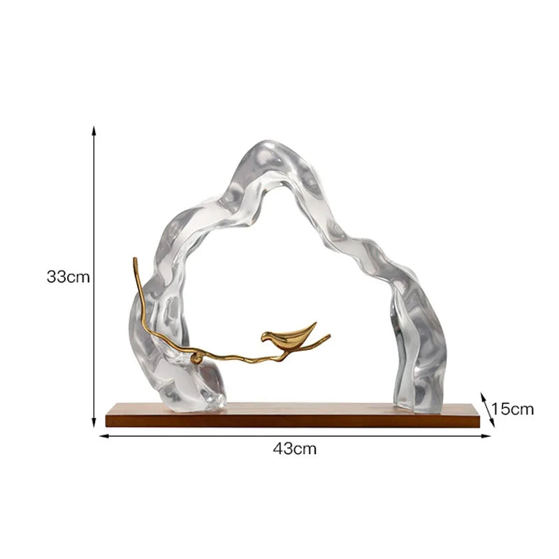 Afralia™ Taihu Stone Rockery Sculpture Coral Statue Decor Creative Modern Crafts