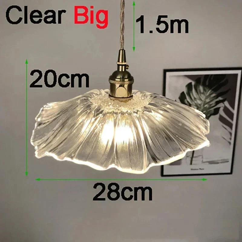 Afralia™ Flower Glass Pendant Lights for Home Decor & Lighting in Living Room, Bedroom, Shop