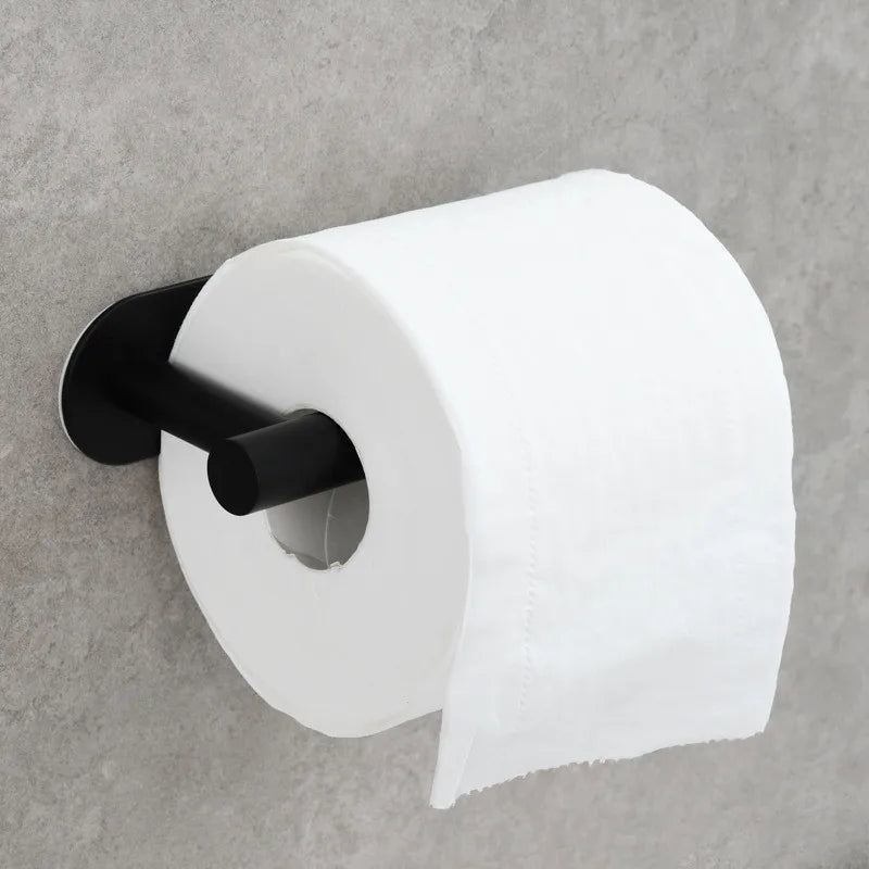 Afralia™ Brushed Gold Stainless Steel Tissue Holder - Wall Mounted Toilet Paper Roll Stand
