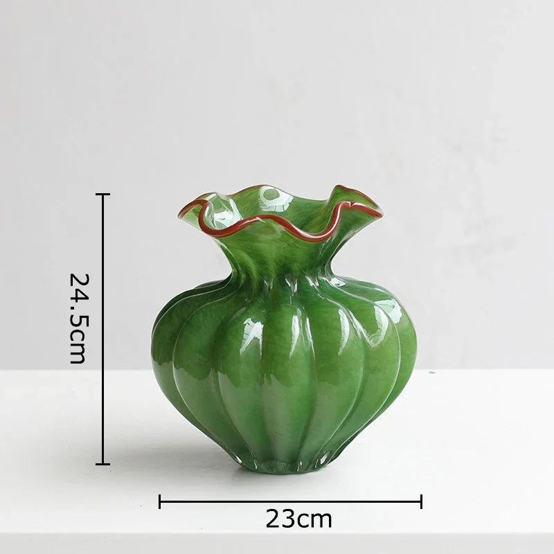 Afralia™ Floral Bud Glass Vase Hydroponics Plant Pot for Room Aesthetic Decor