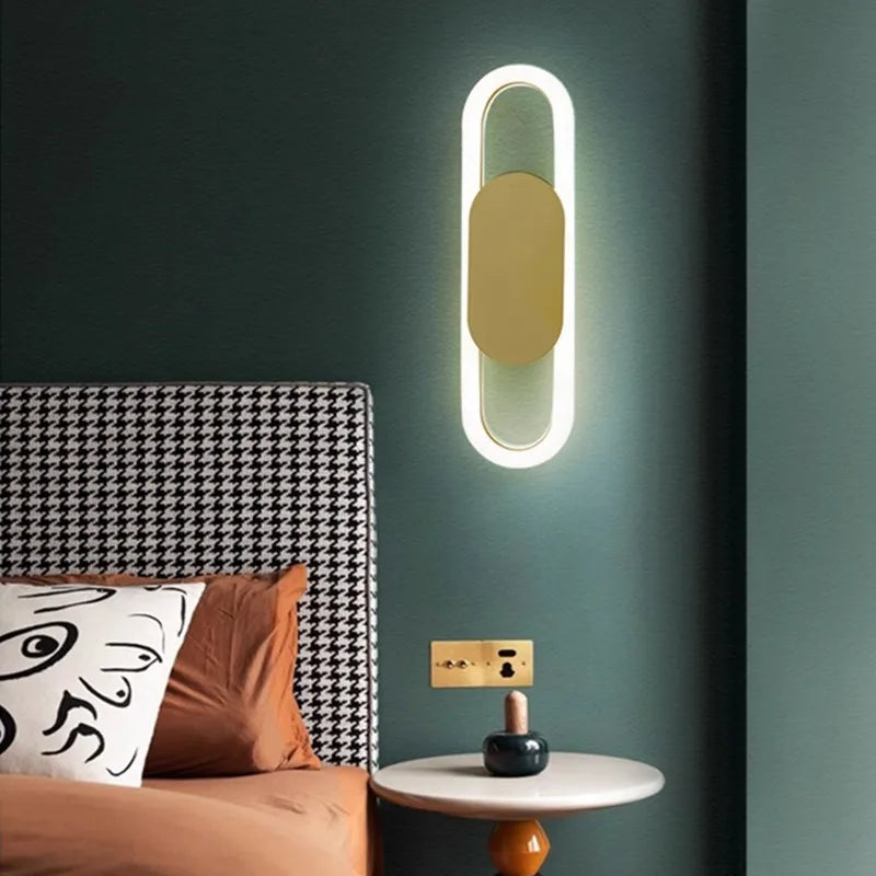 Afralia™ LED Wall Light: Modern, Creative & Nordic Style for Bedroom, Corridor & Background Walls