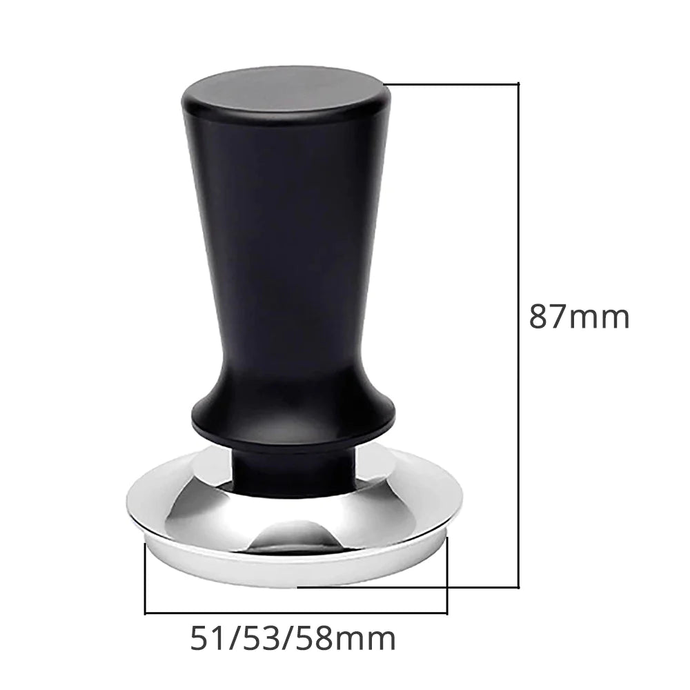Afralia™ 51/53/58mm Calibrated Espresso Coffee Tamper with Spring Handle & Stainless Steel Base