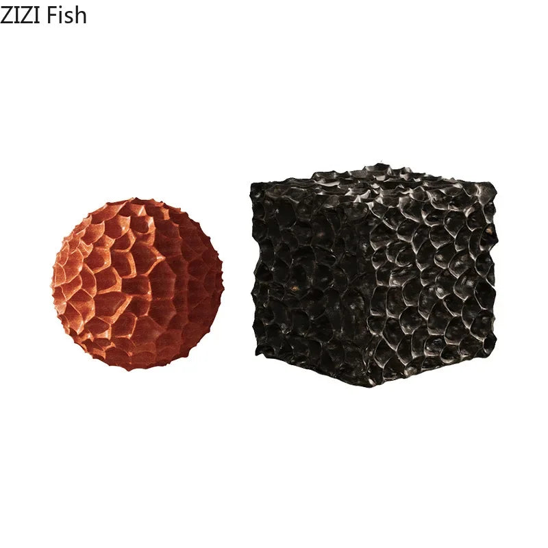 Afralia™ Honeycomb Ball Sculpture: Geometric Desk Decor & Abstract Art for Room Aesthetics