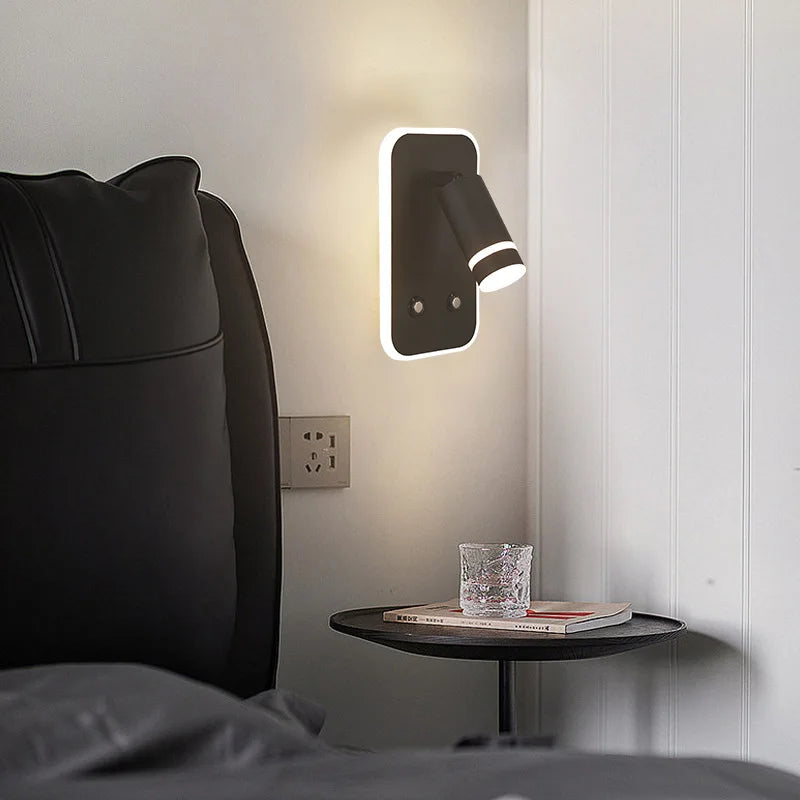 Afralia™ Wall Lamp: USB Charging, Bedside Lighting for Bedroom, Living Room, Hotel, Dining Room