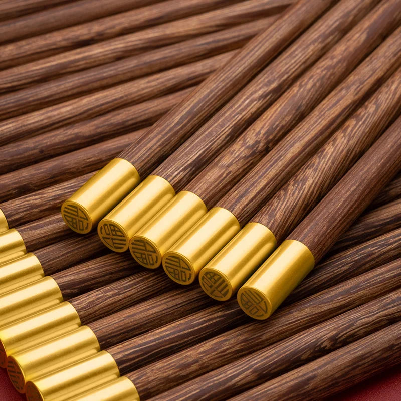 Afralia™ Chicken-wing Wood Chopsticks Set • High Grade Reusable Tableware