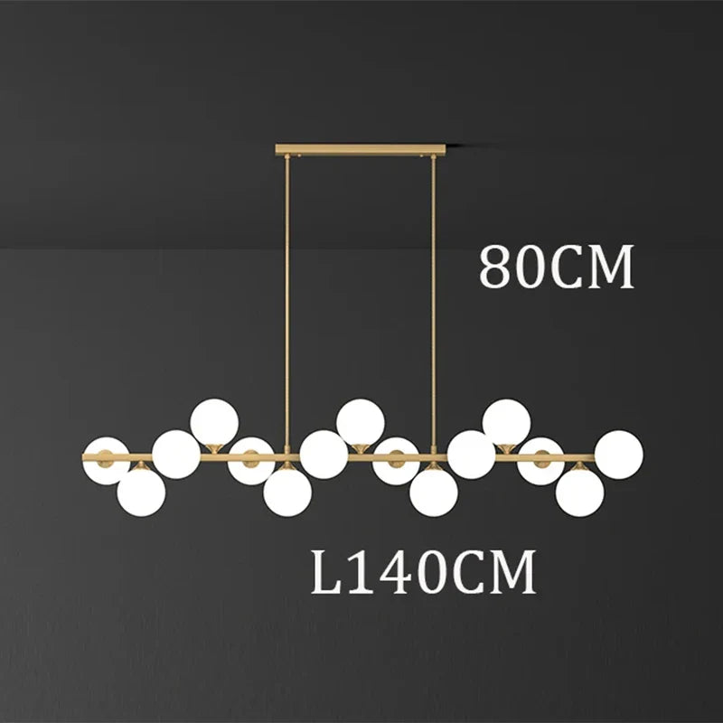 Afralia™ Modern Ceiling Chandeliers: Elegant Pendant Light Fixture for Dining & Living Room