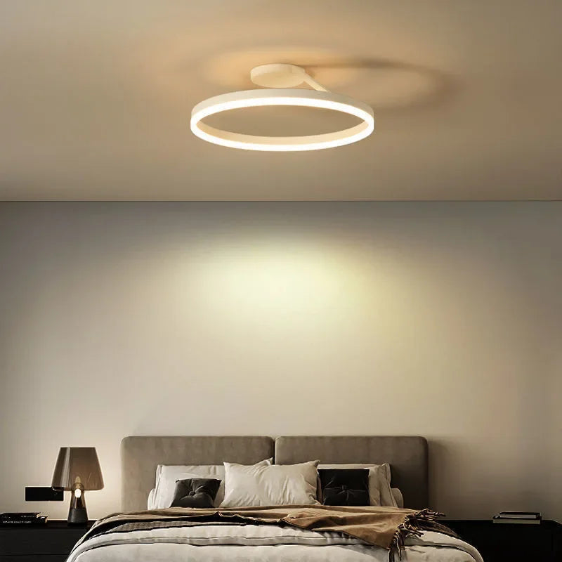 Afralia™ Scandinavia Ring Ceiling Chandelier Dimmable Pendant Light for Living Room