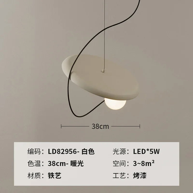 Afralia™ Luxury Rock Metal Pendant Lamp for Home Hotel Room Decor Lighting